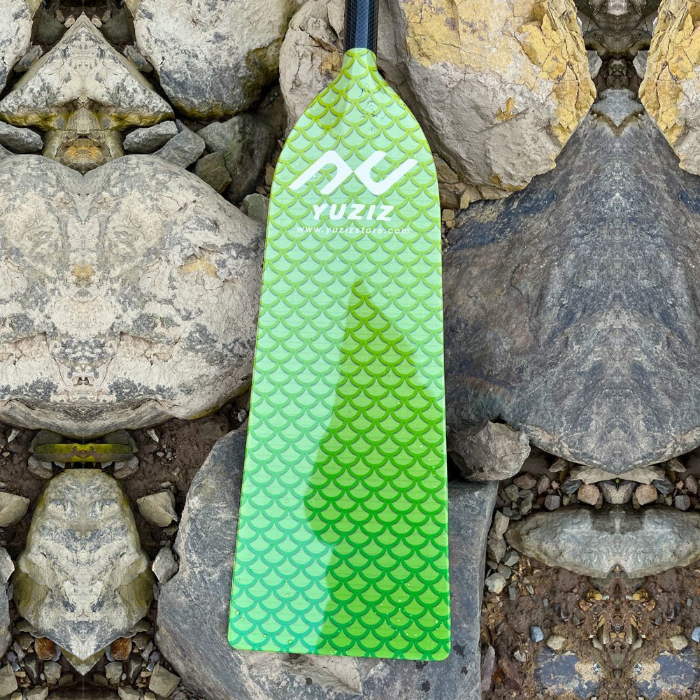 YUZIZ Adjustable Dragon Boat Paddle Full Carbon Dragon Scale Pattern IDBF Approved for Dragon Boat Race - YUZIZ