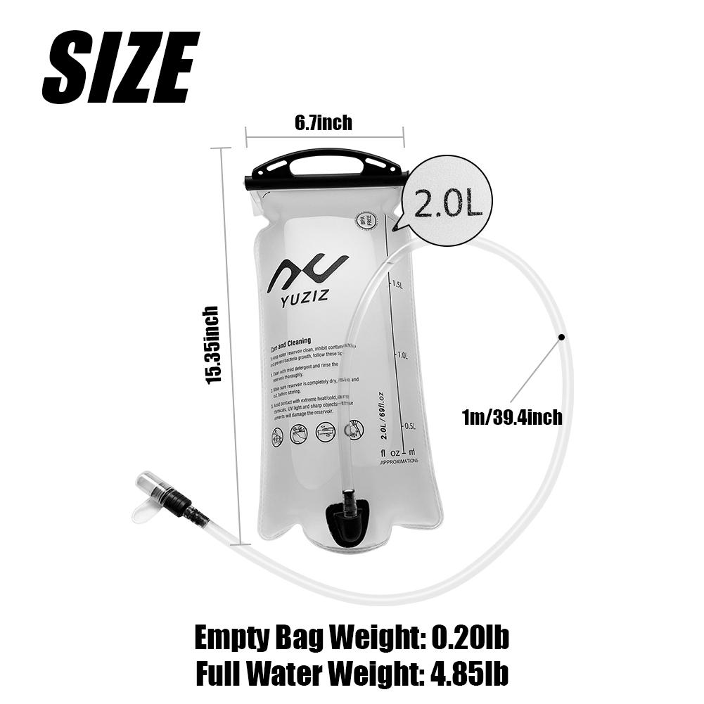 YUZIZ Hydration Bladder 2L for Outdoor Activities (rowing, kayaking and canoeing),etc. - YUZIZ