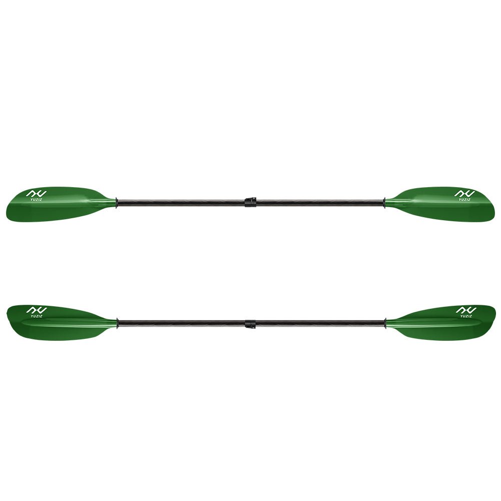 YUZIZ Recreational Touring Kayak Paddle, Fibreglass Blade with Oval Carbon Shaft. With free durable kayak bag. - YUZIZ