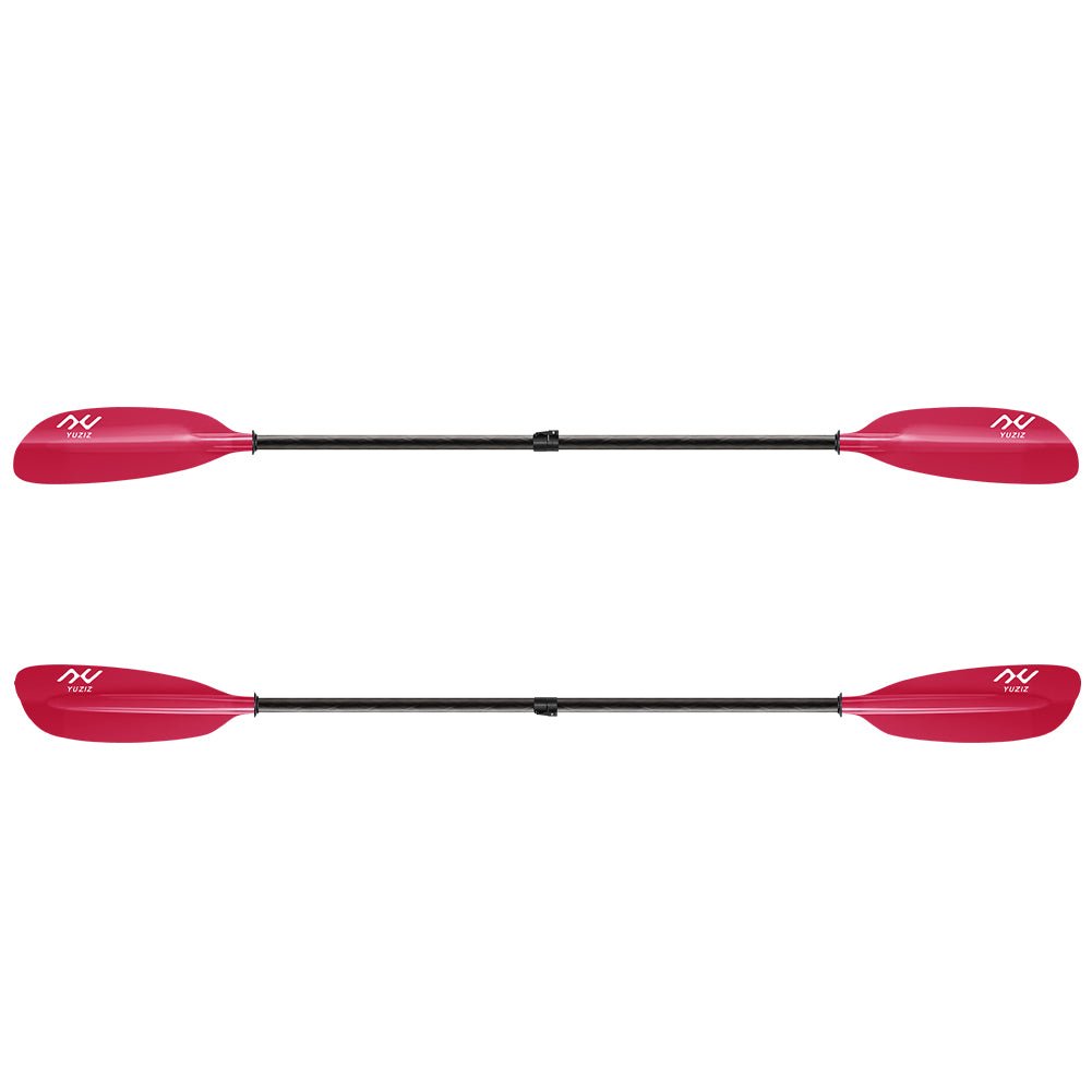 YUZIZ Recreational Touring Kayak Paddle, Fibreglass Blade with Oval Carbon Shaft. With free durable kayak bag. - YUZIZ