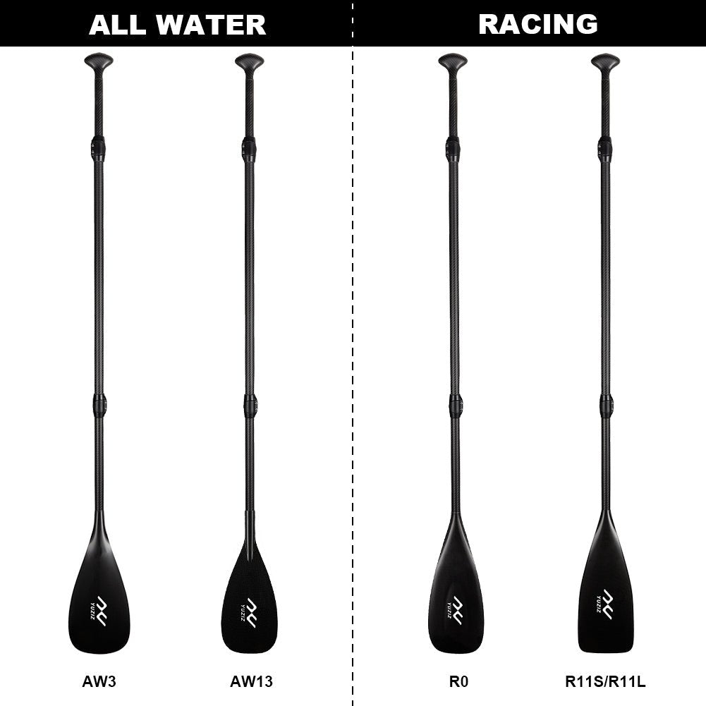 YUZIZ 3 - Pieces SUP Paddle Full Carbon for Race or All Water Stand Up Paddling - YUZIZ