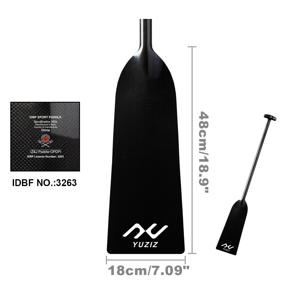 YUZIZ Dragon Boat Paddle Full Carbon IDBF Approved for Dragon Boat Race - YUZIZ