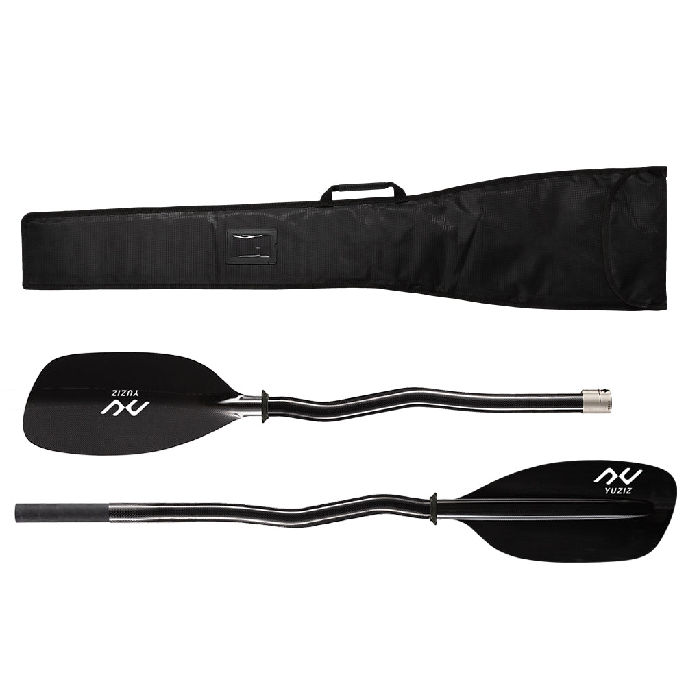 YUZIZ Full Carbon Fiber Whitewater Kayak Paddles – Straight or Bent Shaft, Engineered for Performance - YUZIZ