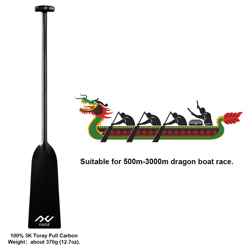 YUZIZ Dragon Boat Paddle Full Carbon IDBF Approved for Dragon Boat Race - YUZIZ