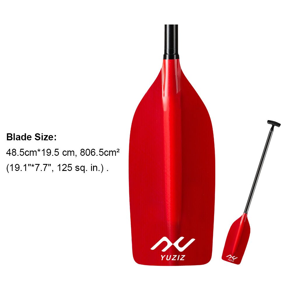 YUZIZ Whitewater Rafting Paddles Carbon T - Handle Shaft Glass Fibre Scooped Blade - YUZIZ