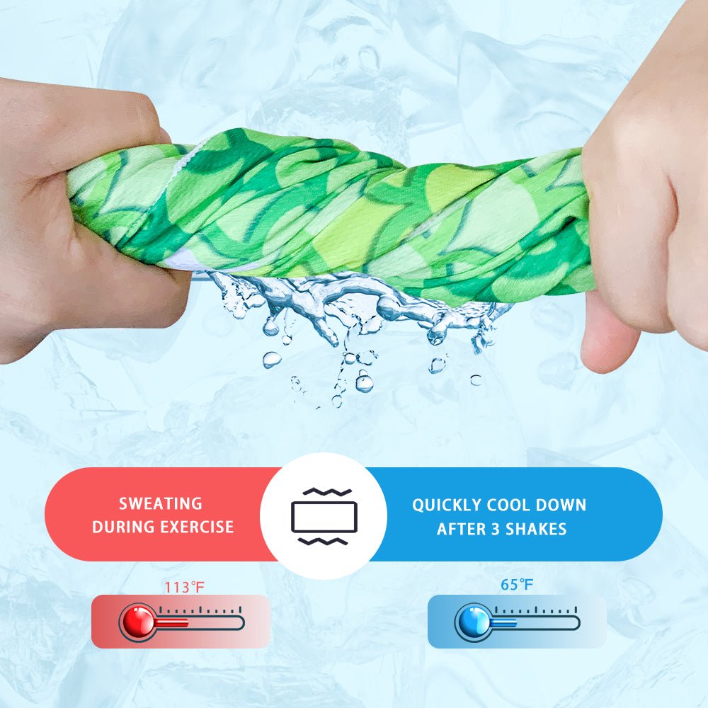 YUZIZ Soft Breathable Cooling Microfibre Ice Golf Towel for Outdoor Activities - YUZIZ